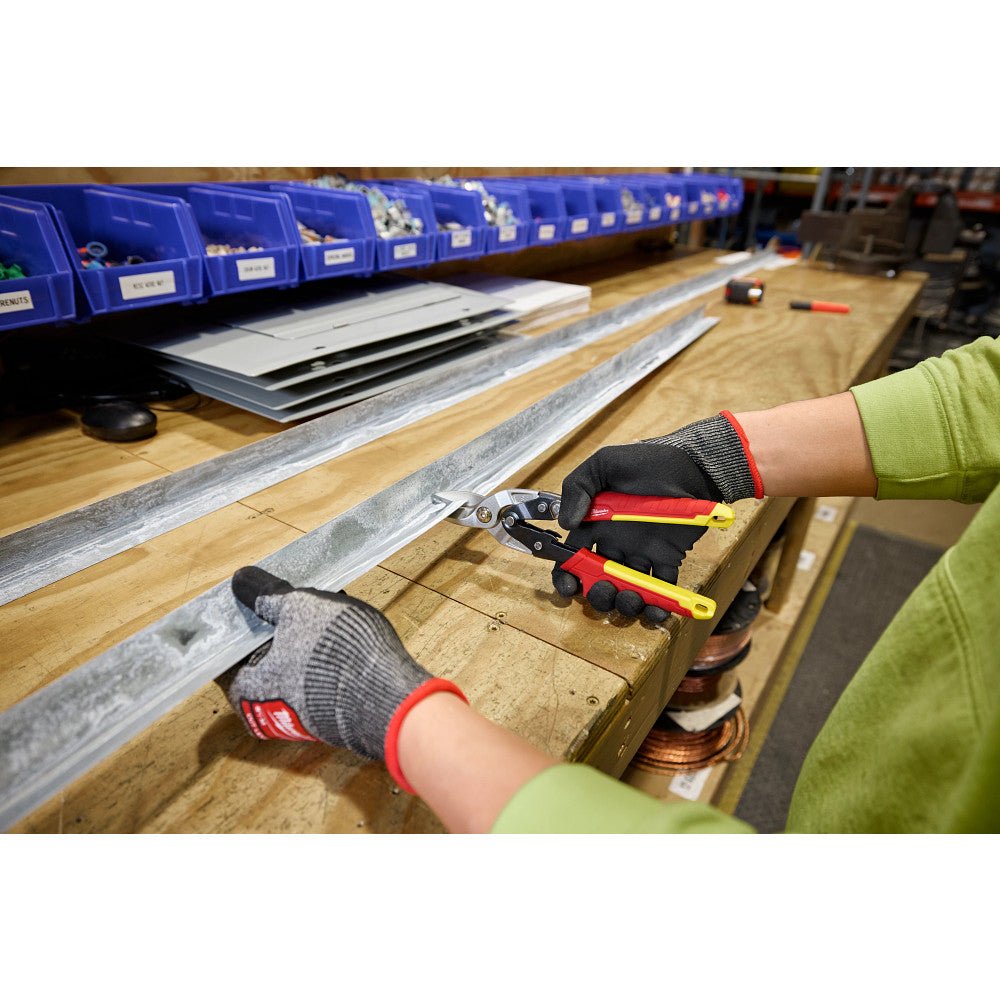 Milwaukee 48-22-4563 Durable Aviation Snip Set w/ Color Coded Handles - 3 PC - Image 7