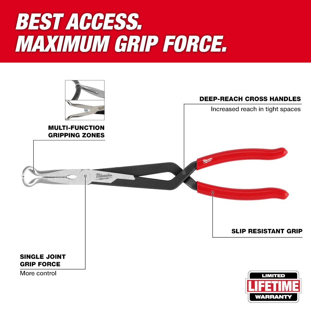 Milwaukee 48-22-6561 13" Long Reach Hose Grip Pliers - 1/2" - Image 2