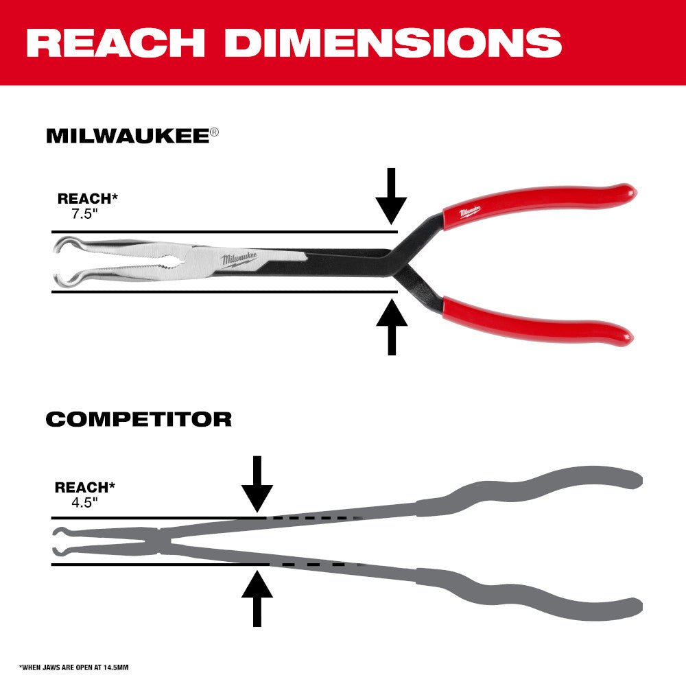 Milwaukee 48-22-6561 13" Long Reach Hose Grip Pliers - 1/2" - Image 3