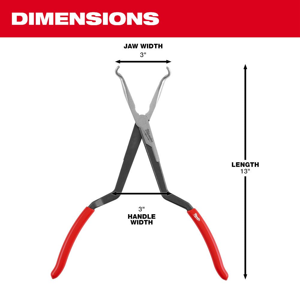Milwaukee 48-22-6561 13" Long Reach Hose Grip Pliers - 1/2" - Image 4