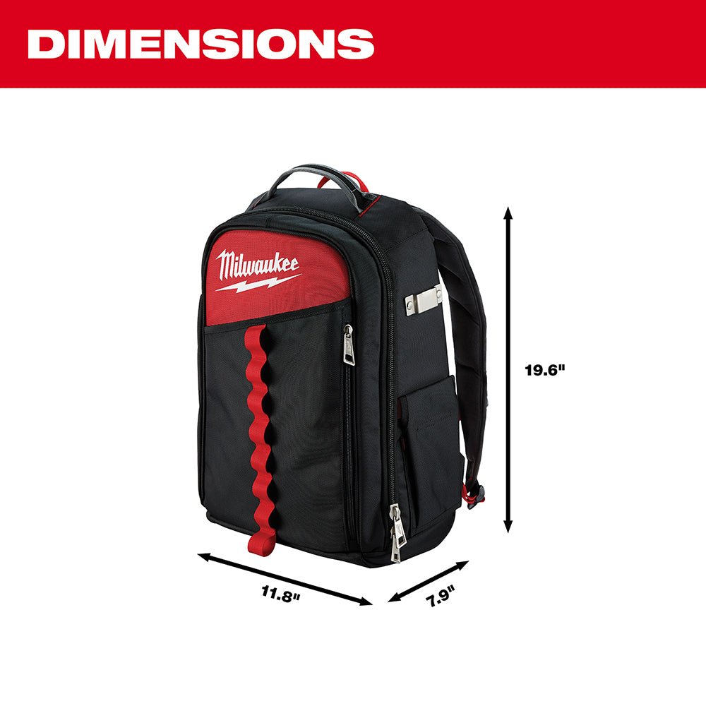 Milwaukee 48-22-8202 Reinforced Impact Resistant Low-Profile Backpack - Image 3