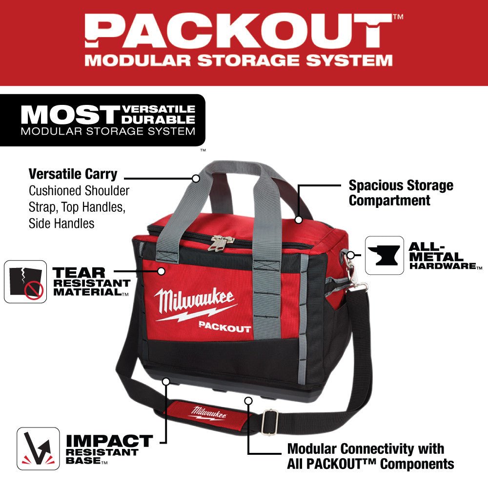 Milwaukee 48-22-8321 15-Inch Heavy Duty PACKOUT Polyester Carrying Tool Bag - Image 2