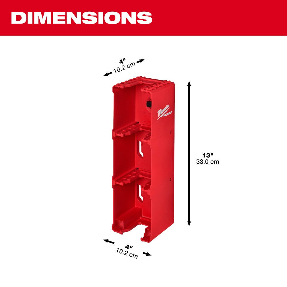 Milwaukee 48-22-8339 M18 PACKOUT Durable Battery Holder Storage System - Image 3