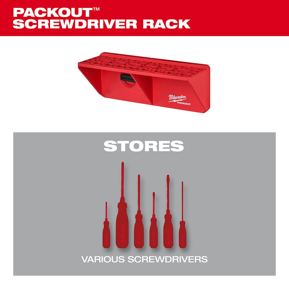 Milwaukee 48-22-8341 PACKOUT Reinforced Screwdriver Rack - Image 3