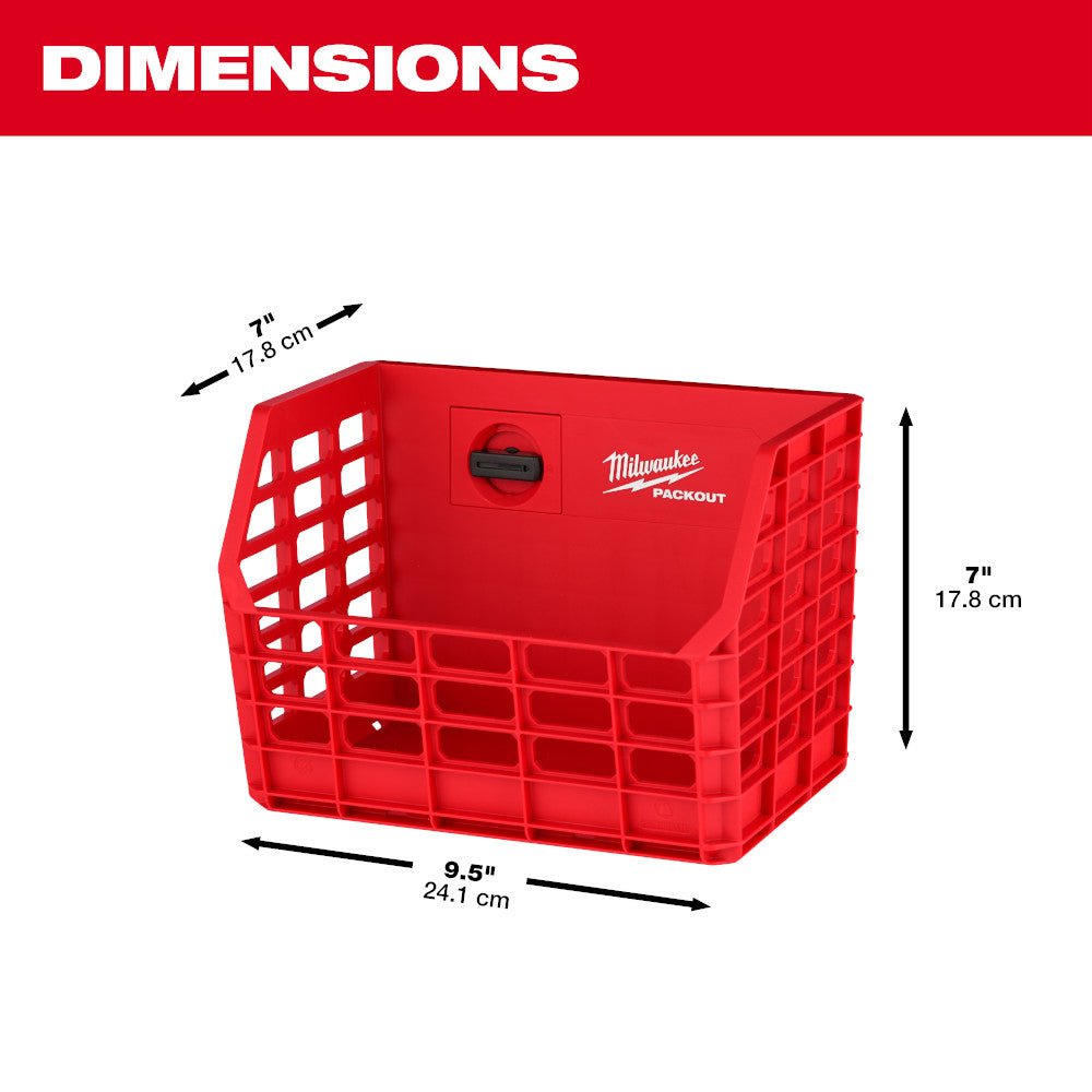 Milwaukee 48-22-8342 PACKOUT Compact Wall Mounted Tool Storage Basket - Image 4