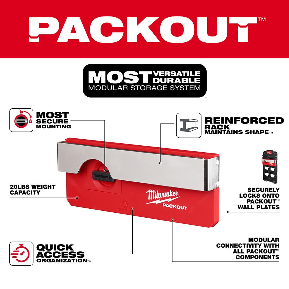 Milwaukee 48-22-8344 PACKOUT Belt Clip Wall Mounted Rack - Image 2