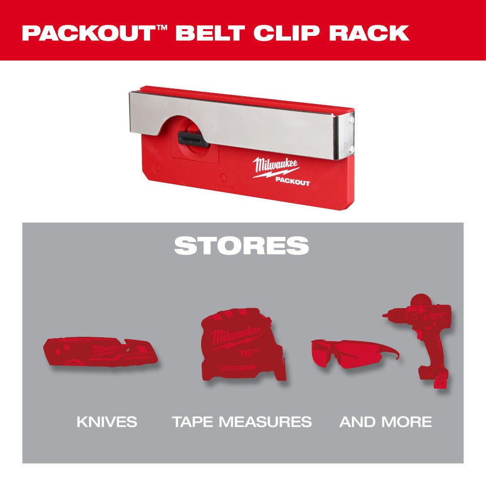 Milwaukee 48-22-8344 PACKOUT Belt Clip Wall Mounted Rack - Image 3
