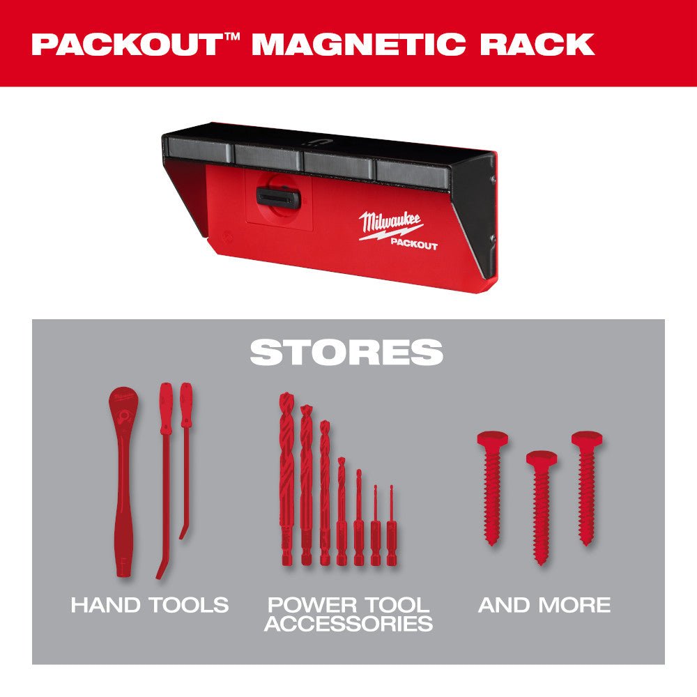 Milwaukee 48-22-8346 PACKOUT Magnetic Wall Mounted Rack - Image 3