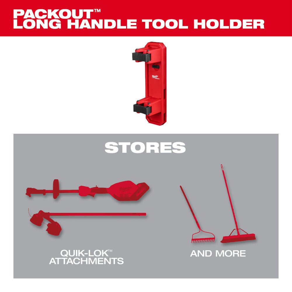 Milwaukee 48-22-8348 PACKOUT Long Handle Wall Mounted Tool Holder - Image 3