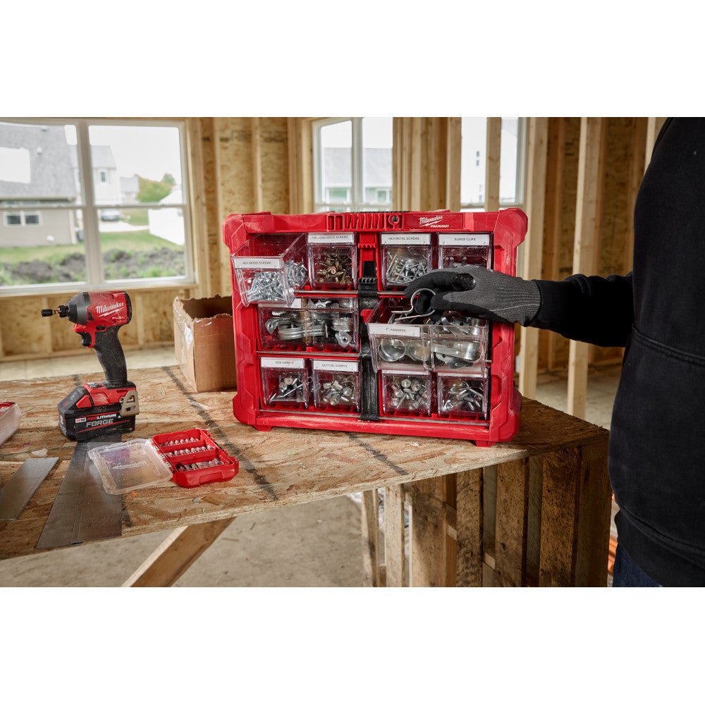 Milwaukee 48-22-8434 Large Bin for PACKOUT Clear and Durable Tilt Bin Organizer - Image 5