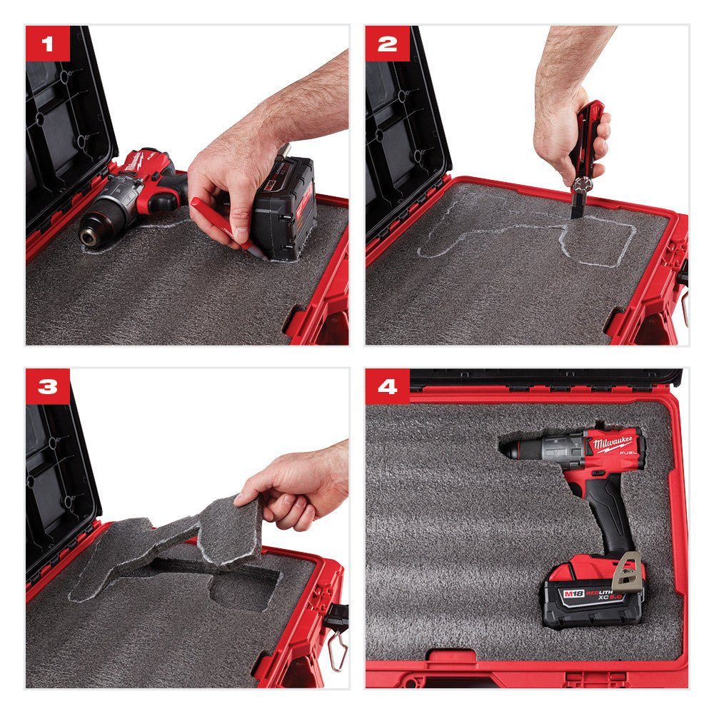 Milwaukee 48-22-8452 PACKOUT Drawer Tool Box Customizable Foam Insert - Image 3