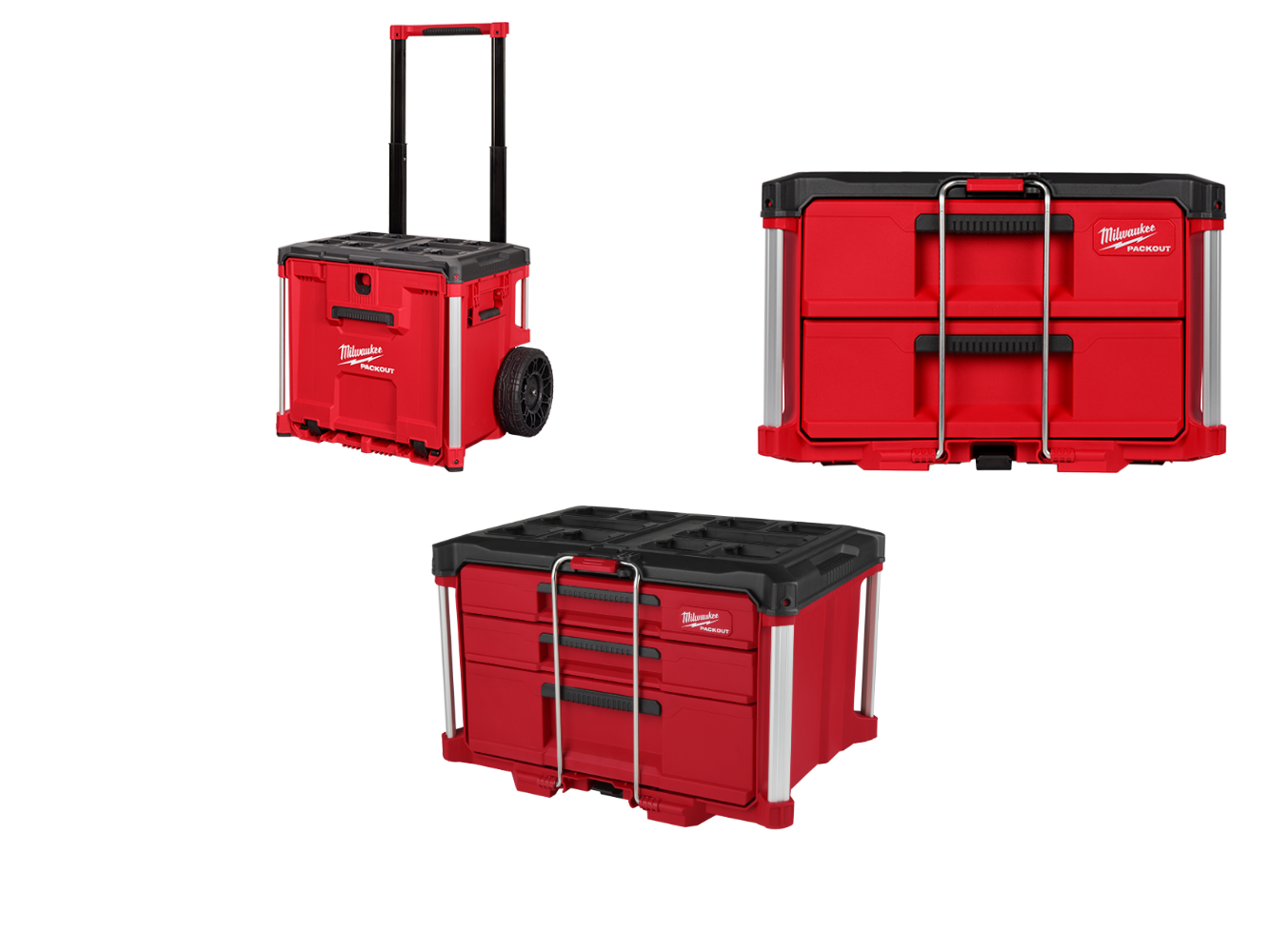 Milwaukee 48-22-8420 PACKOUT Rolling Drawer Tool Box with 2 Drawer Boxes