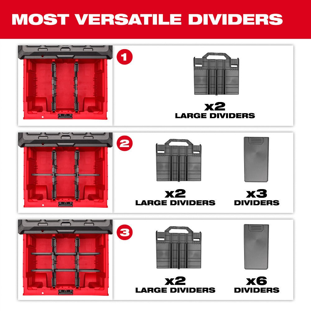 Milwaukee 48-22-8420 PACKOUT Rolling Drawer Tool Box with 2 Drawer Boxes - Image 13