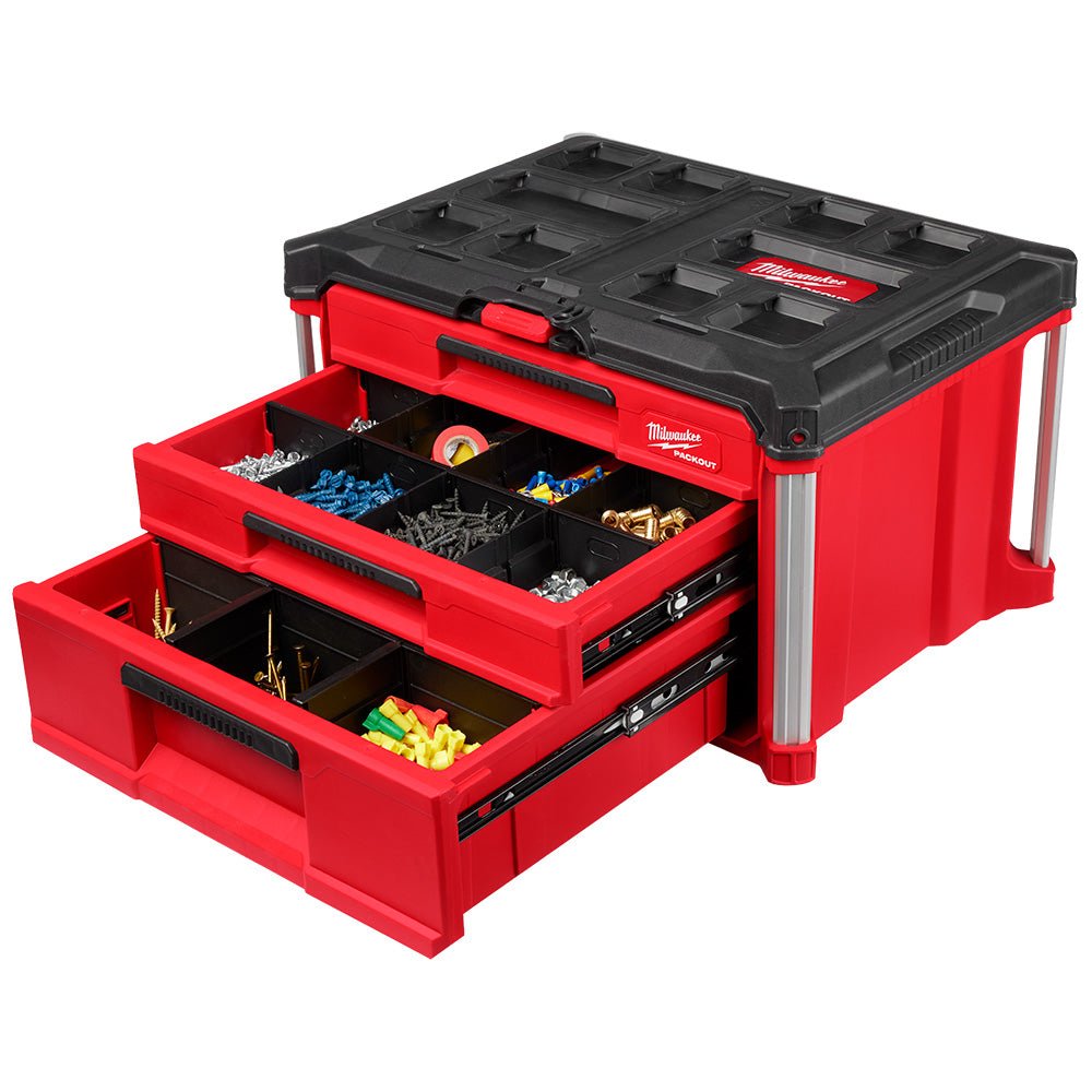 Milwaukee 48-22-8420 PACKOUT Rolling Drawer Tool Box with 2 Drawer Boxes - Image 16