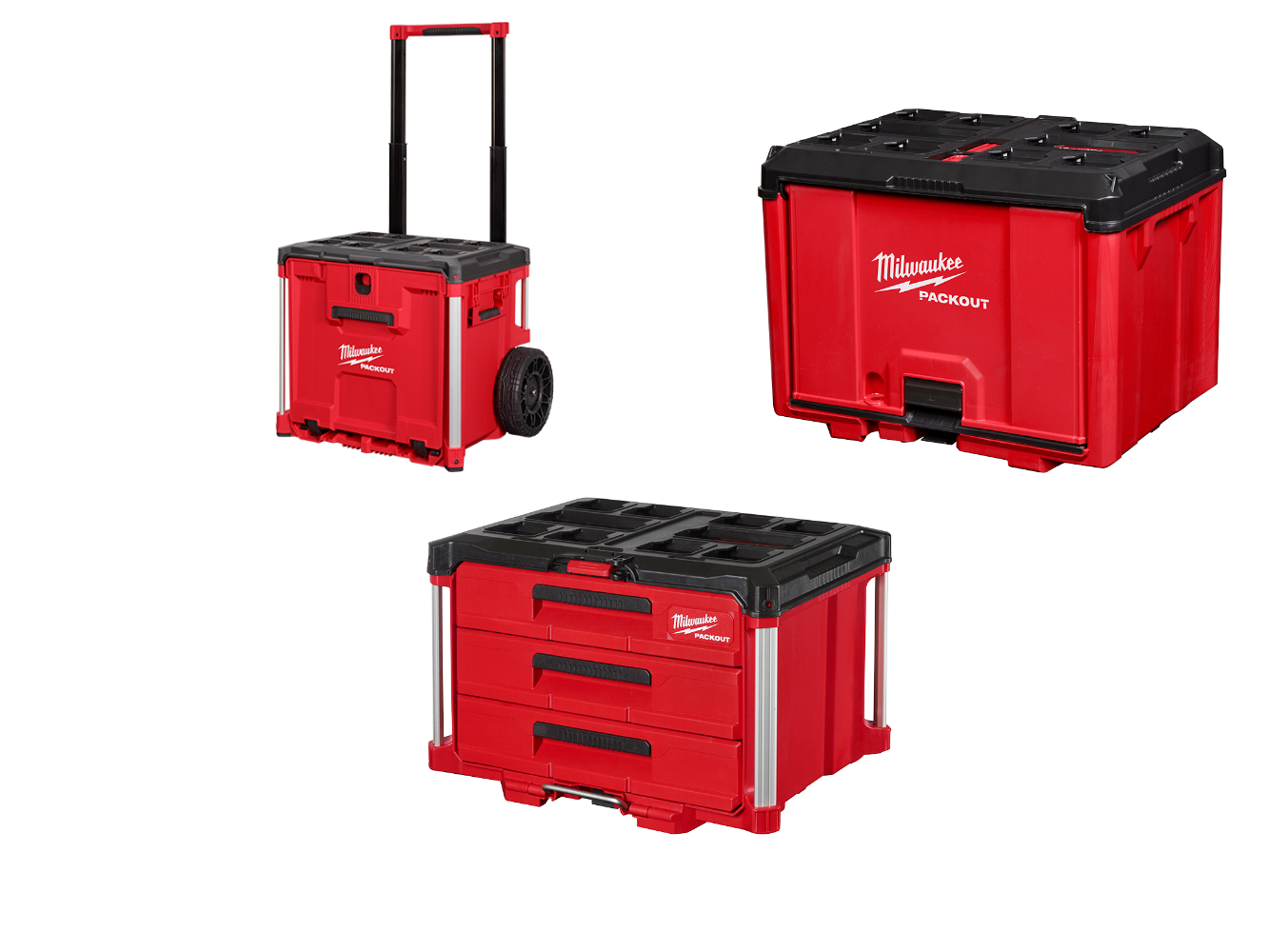 Milwaukee 48-22-8420 PACKOUT Rolling Drawer Tool Box w/ Drawer Box and Cabinet