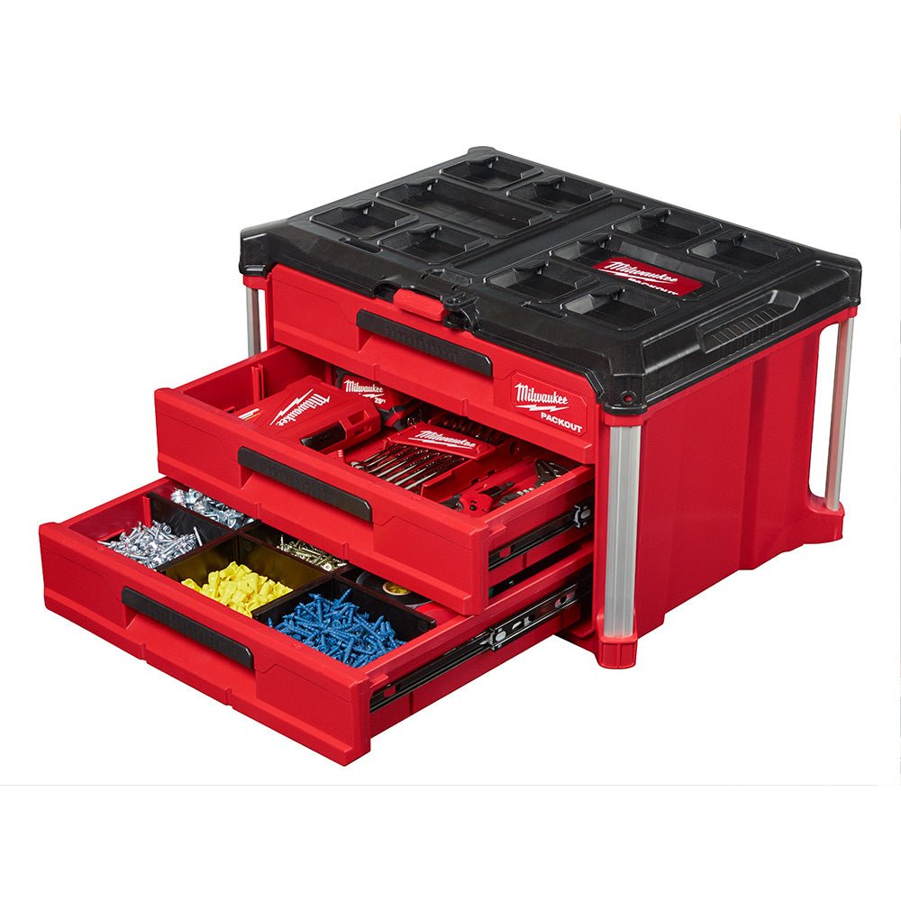 Milwaukee 48-22-8420 PACKOUT Rolling Drawer Tool Box w/ Drawer Box and Cabinet - Image 12