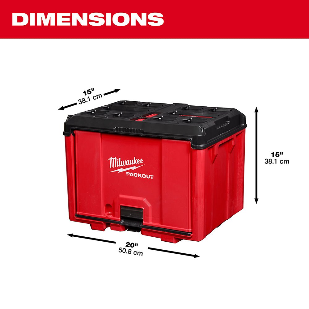 Milwaukee 48-22-8420 PACKOUT Rolling Drawer Tool Box w/ Drawer Box and Cabinet - Image 14