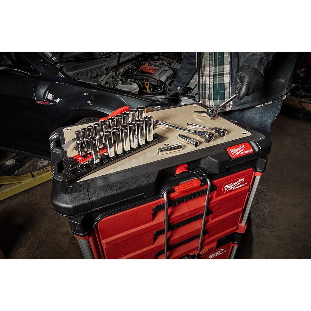 Milwaukee 48-22-9037 3/8” Drive 12” Ratchet Chrome Plated w/ Extended Handle - Image 7