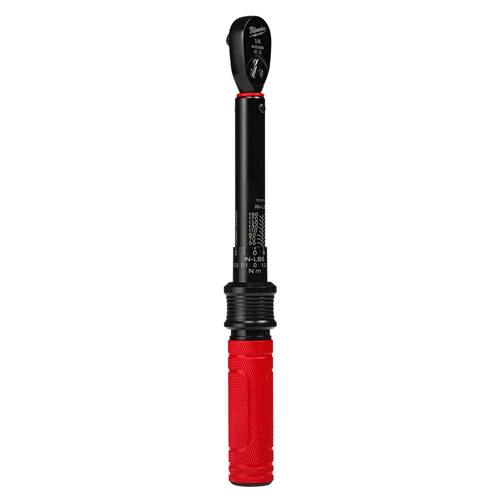 Milwaukee 48-22-9200 1/4" Drive Click Torque Wrench (40-200 in-lbs)
