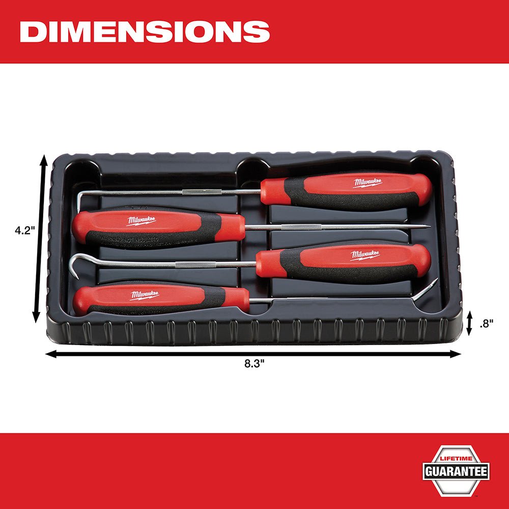 Milwaukee 48-22-9215 Heavy Duty Durable Hook and Pick Set - 4 PC - Image 4