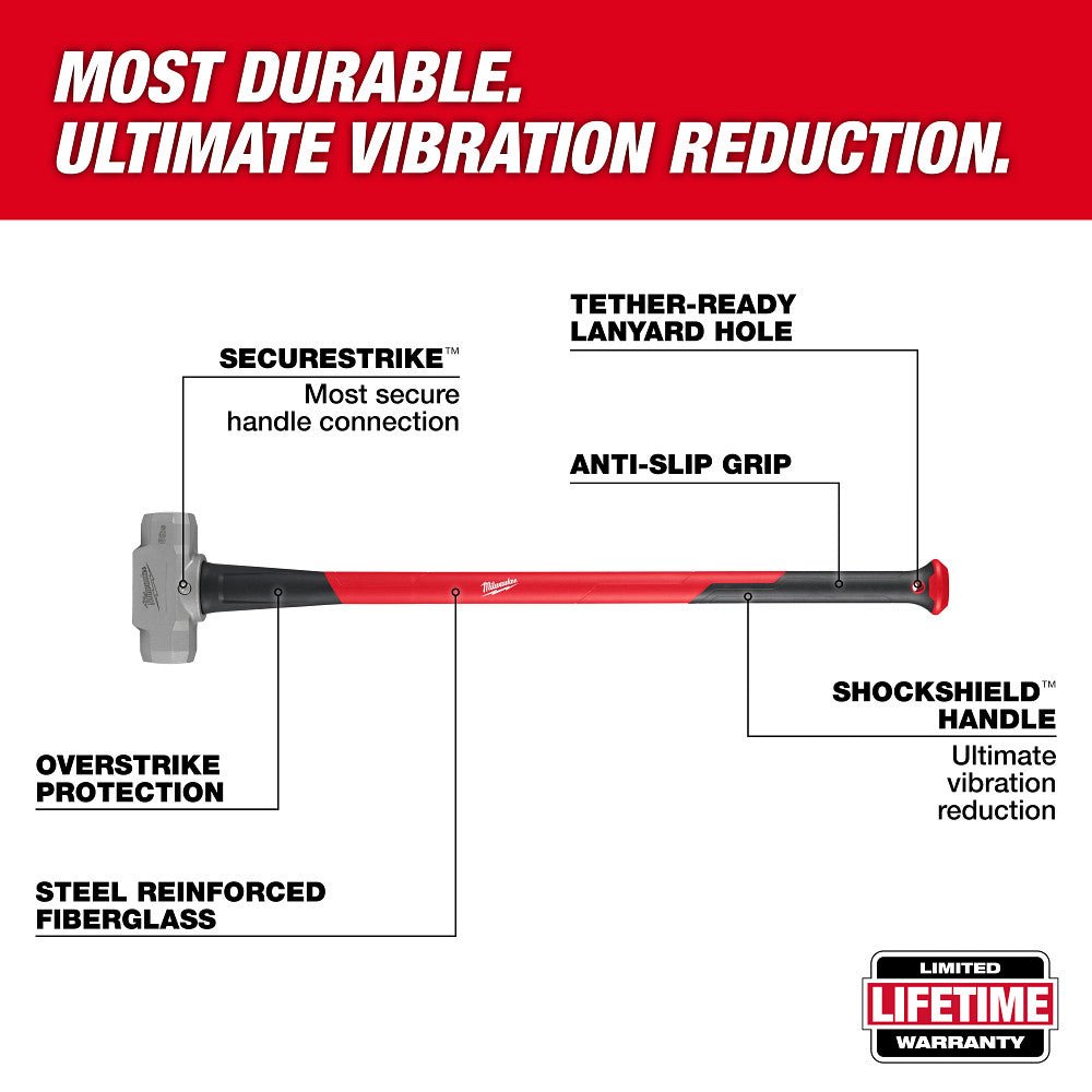 Milwaukee 48-22-9331 8 lb Sledge Hammer - Image 2