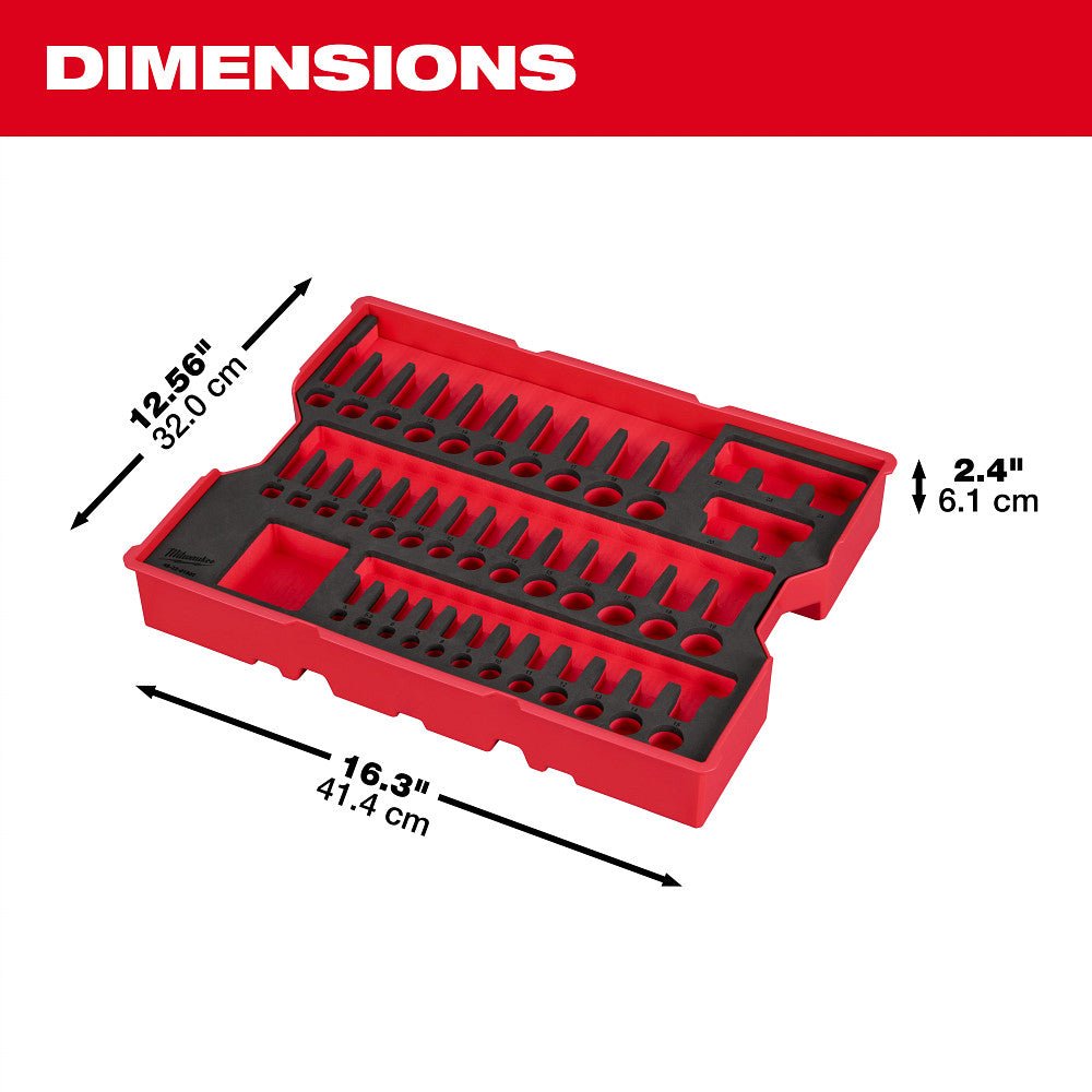 Milwaukee 48-22-9490 Metric/SAE Ratchet/Socket Set in PACKOUT Trays - 242PC - Image 6