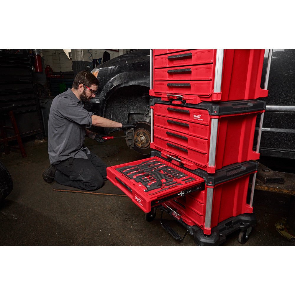 Milwaukee 48-22-9493 Hand Tool Set w/ PACKOUT 4 Drawer Tool Storage Box - 64PC - Image 9