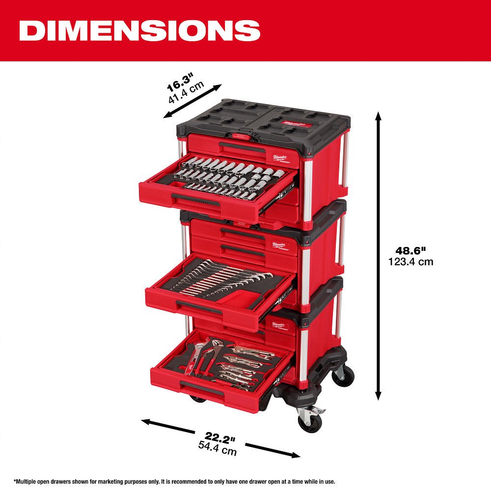 Milwaukee 48-22-9495 Mechanics Hand Tool Master Set w/ PACKOUT Dolly - 366PC - Image 4