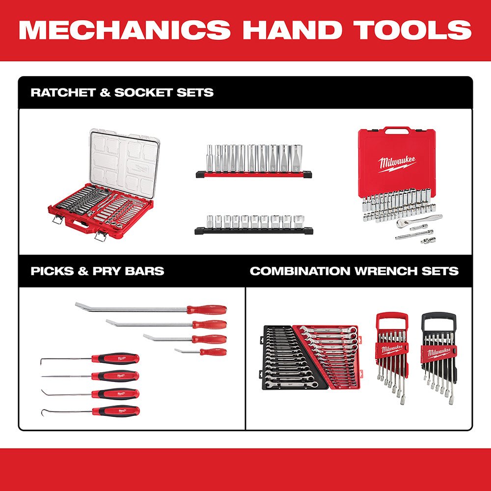 Milwaukee 48-22-9508 3/8-Inch Drive Durable Metric Ratchet and Socket Set - 32pc - Image 12