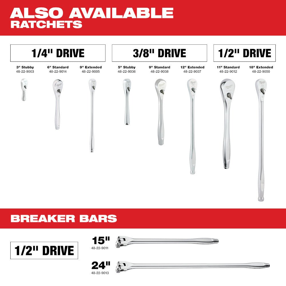 Milwaukee 48-22-9542 3/8" Drive Hex Bit Socket Set - SAE - 8 PC - Image 7