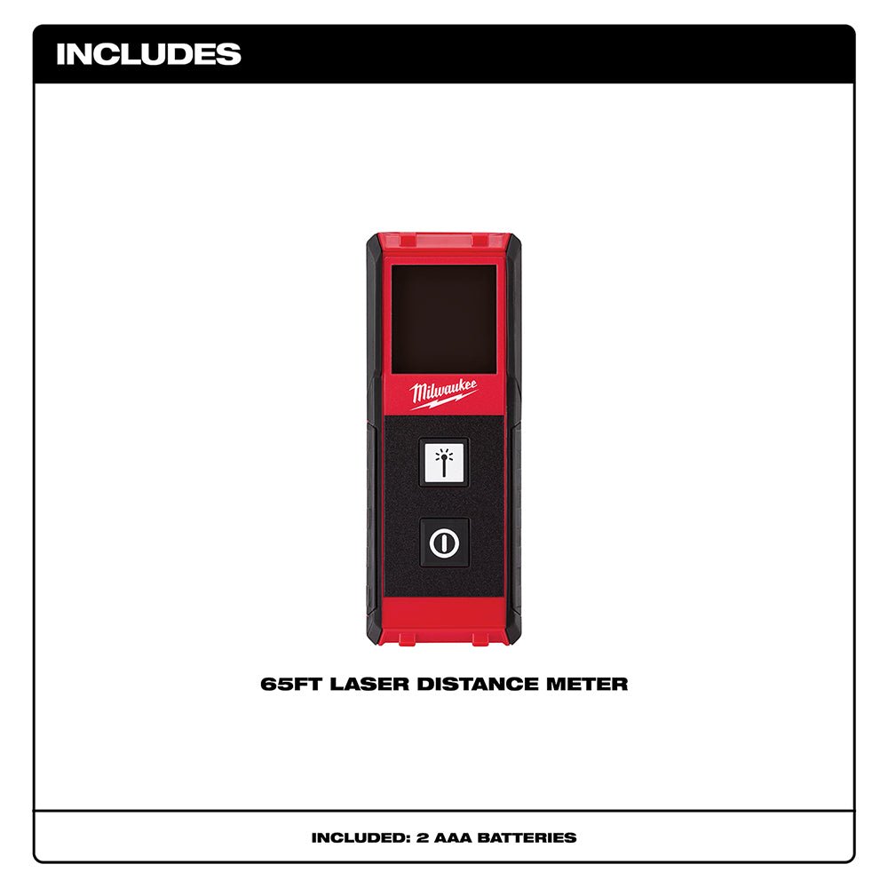 Milwaukee 48-22-9801 65-Foot Impact Resistant Measuring Laser Distance Meter - Image 4