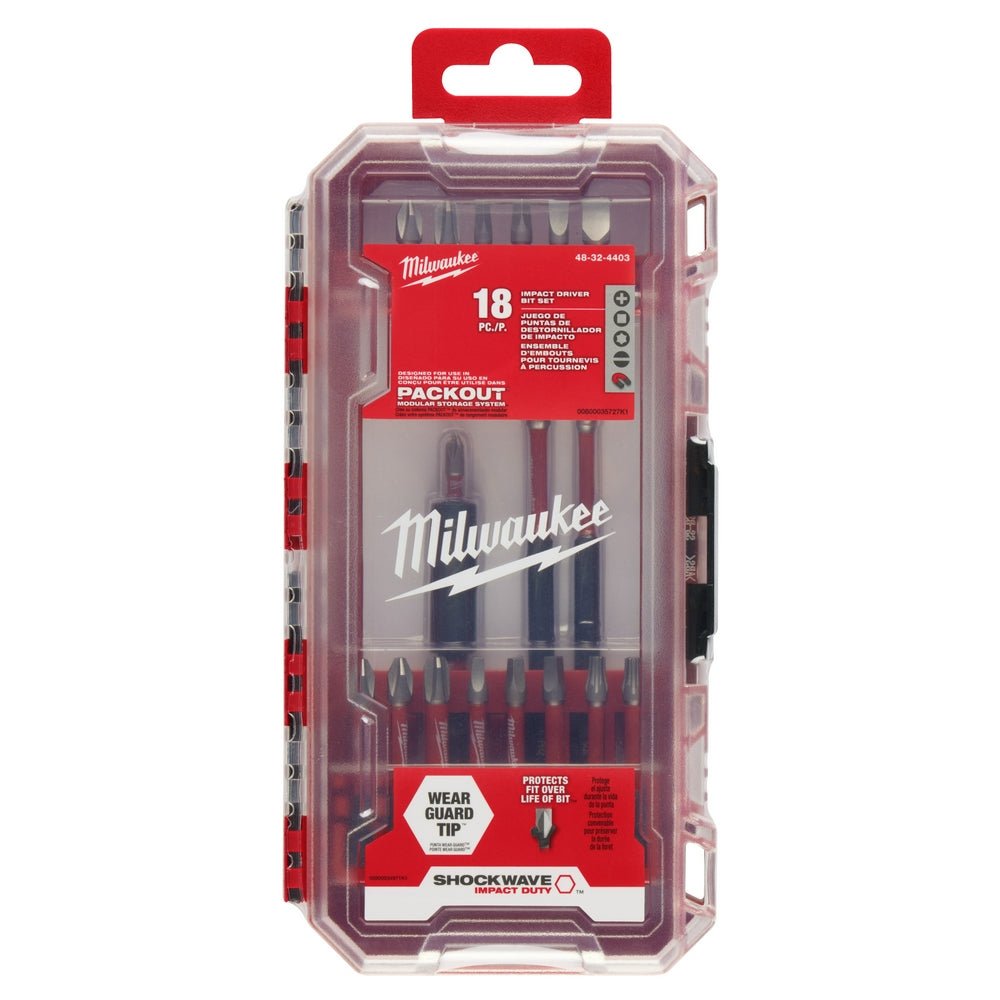 Milwaukee 48-32-4403 Optimized Shockzone Steel Impact Driver Bit Set - 18pc - Image 12