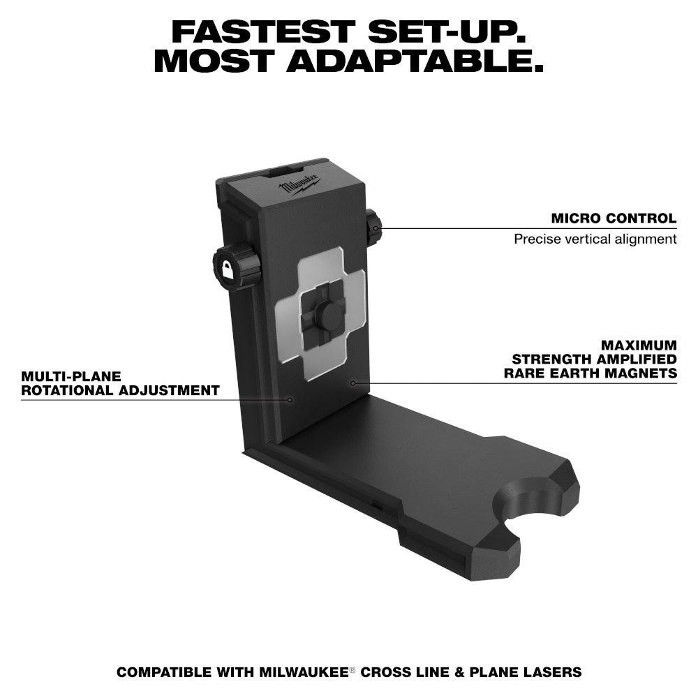Milwaukee 48-35-1311 360 Degreee Bracket for Cross Line/Plane Lasers Accessory - Image 2