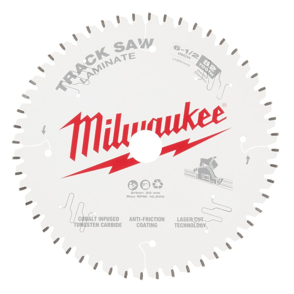 Milwaukee 48-40-0643 6-1/2" 52T Anti Friction Laminate Track Saw Blade