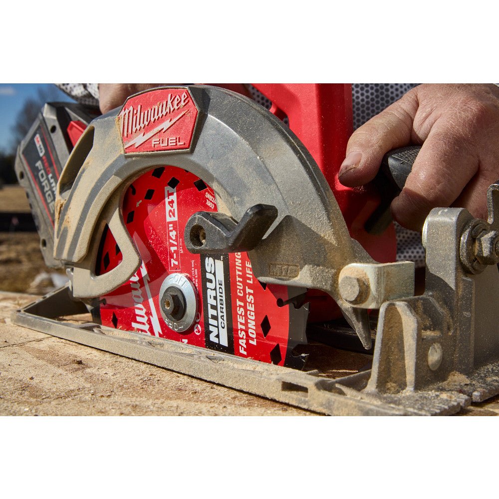Milwaukee 48-40-0753 7-1/4” 24T NITRUS Carbide Framing Circular Saw Blade - 3 PK - Image 12