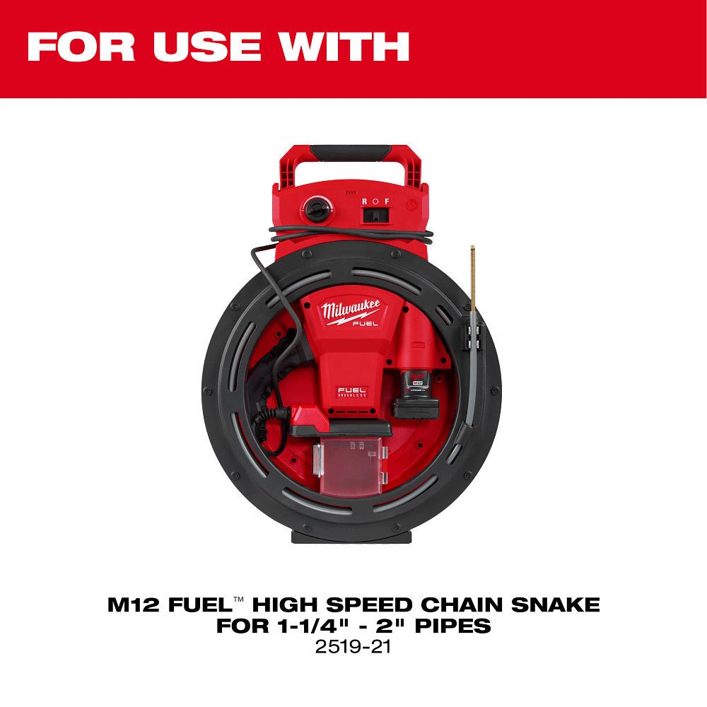 Milwaukee 48-53-3036 2" Carbide Chain Knocker for 1/4" Chain Snake Cable - Image 2