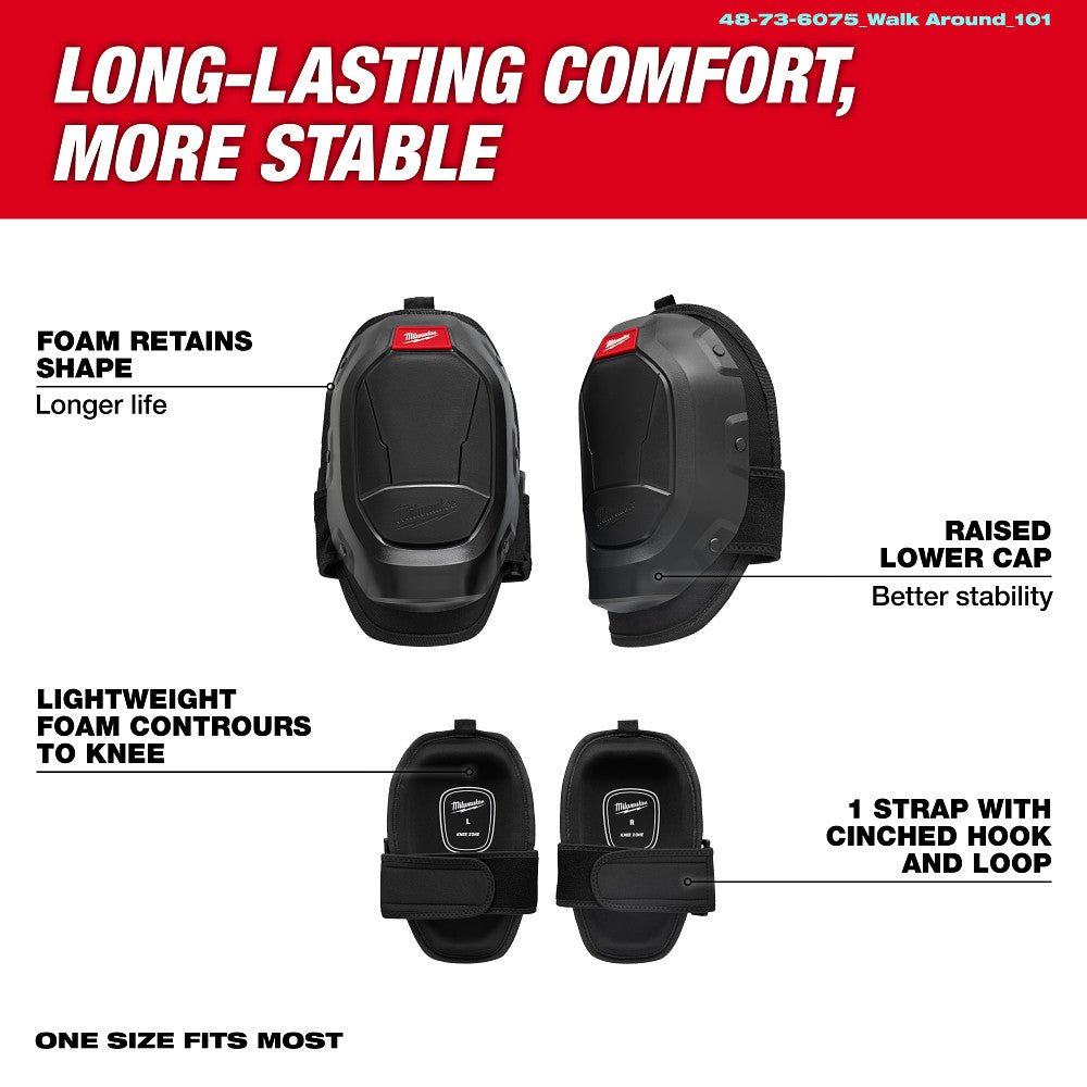 Milwaukee 48-73-6075 Comfortable Lightweight Stabilizer Knee Pad - Image 2