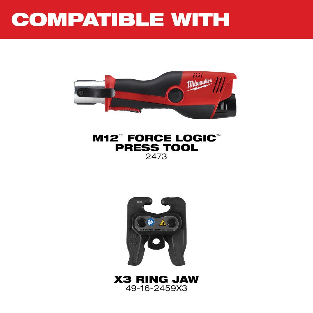 Milwaukee MWE-49-16-2461MX - 1/4" - 7/8" ACR Pivoting Press Ring Kit for M12 - Image 3