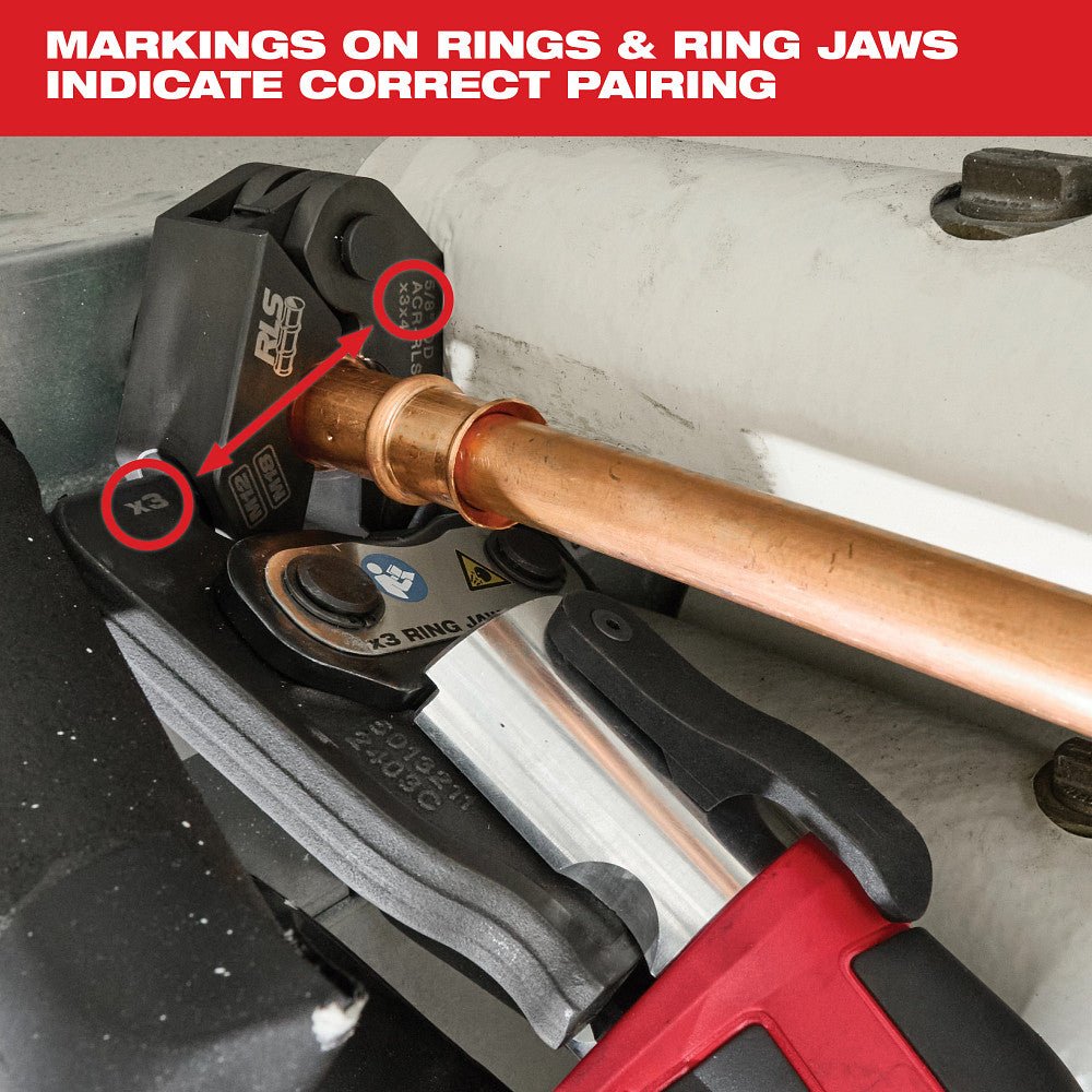 Milwaukee 49-16-2461RX 1/4"–7/8" RLS Pivoting Press Ring Kit for M12 Press Tool - Image 6