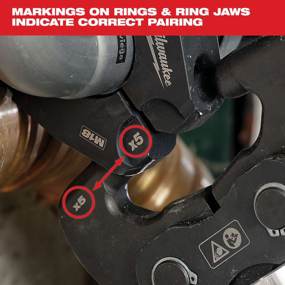 Milwaukee 49-16-2659X6 X6 Ring Jaw for M18 FORCE LOGIC Long Throw Press Tool - Image 5