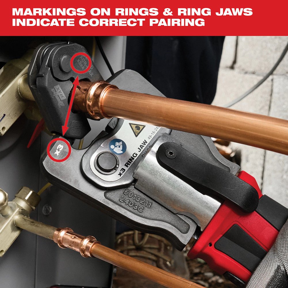 Milwaukee 49-16-2661ZX 1/4"-7/8" ZoomLock MAX Pivoting Press Ring Kit for M18 - Image 6