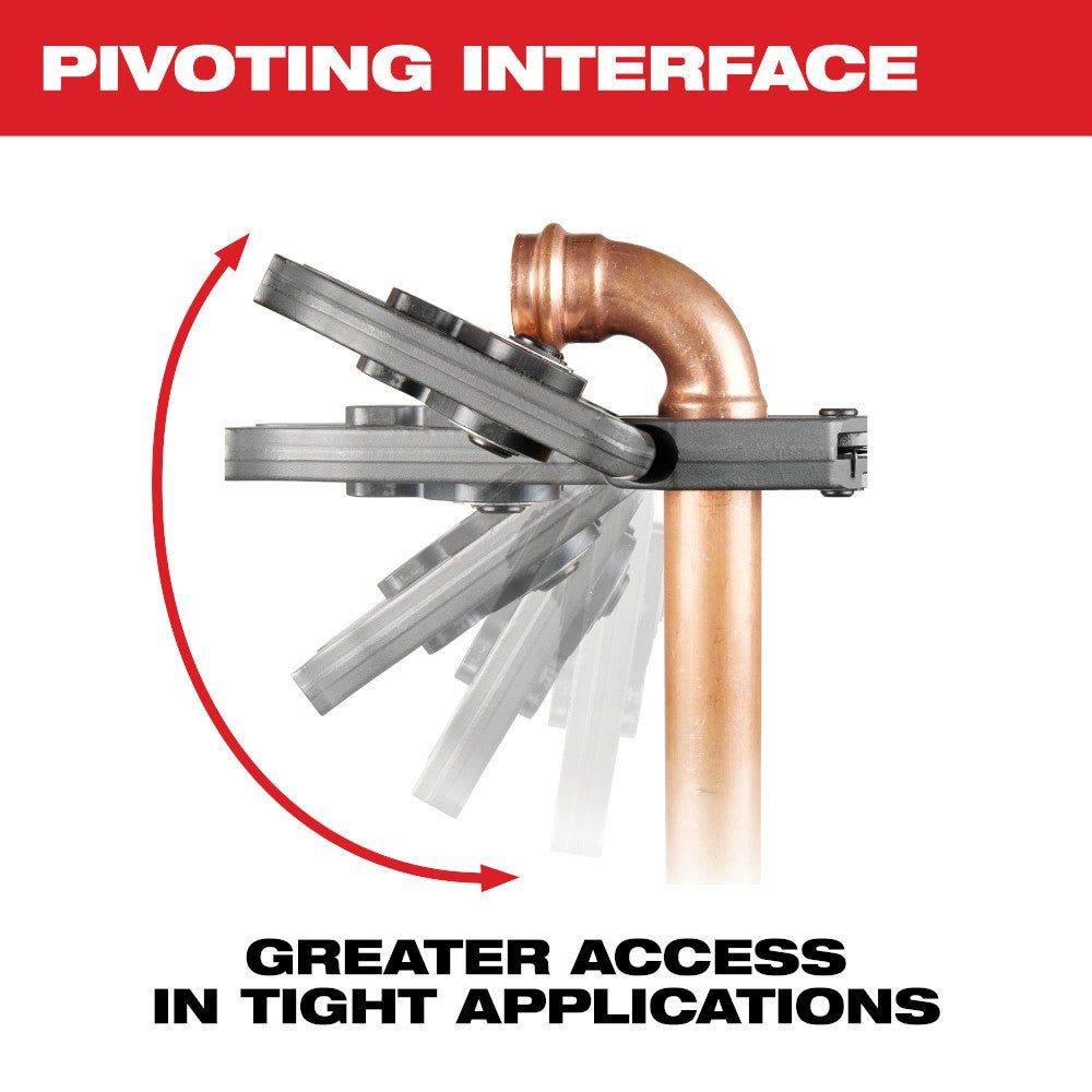 Milwaukee 49-16-2690X 2-1/2"-4" CTS-V Pivoting Press Ring Kit M18 FORCE LOGIC - Image 5