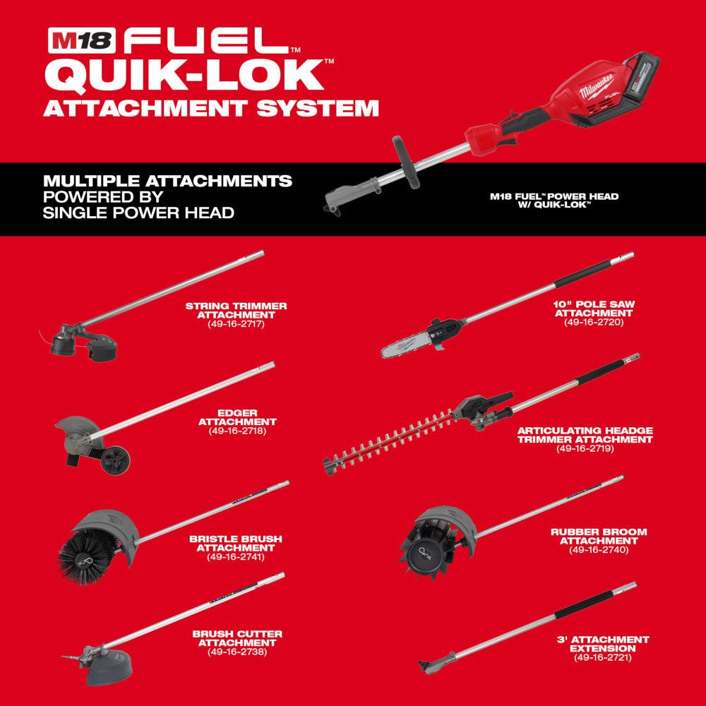 Milwaukee 49-16-2718R M18 FUEL 18V QUIK-LOK Edger Attachment - Reconditioned - Image 2