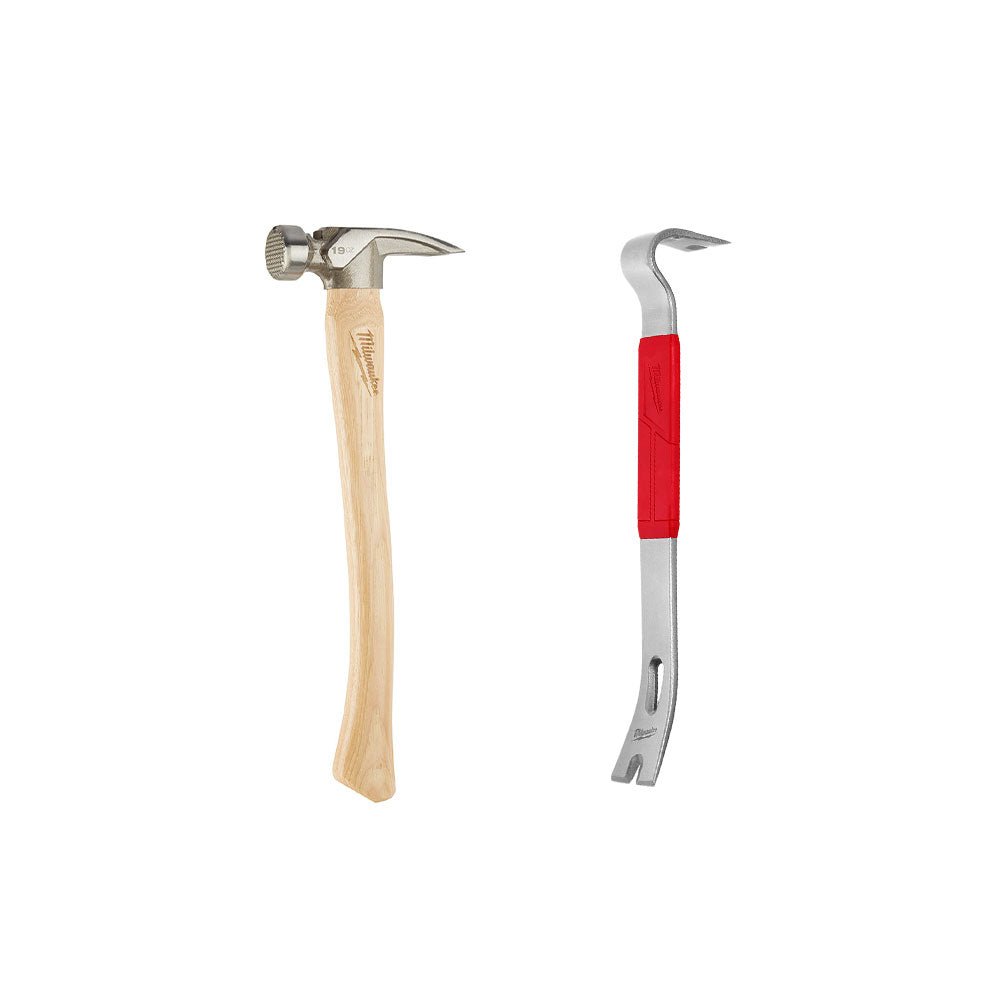 Milwaukee 48-22-9419 19oz Framing Hammer w/ 15" Pry Bar