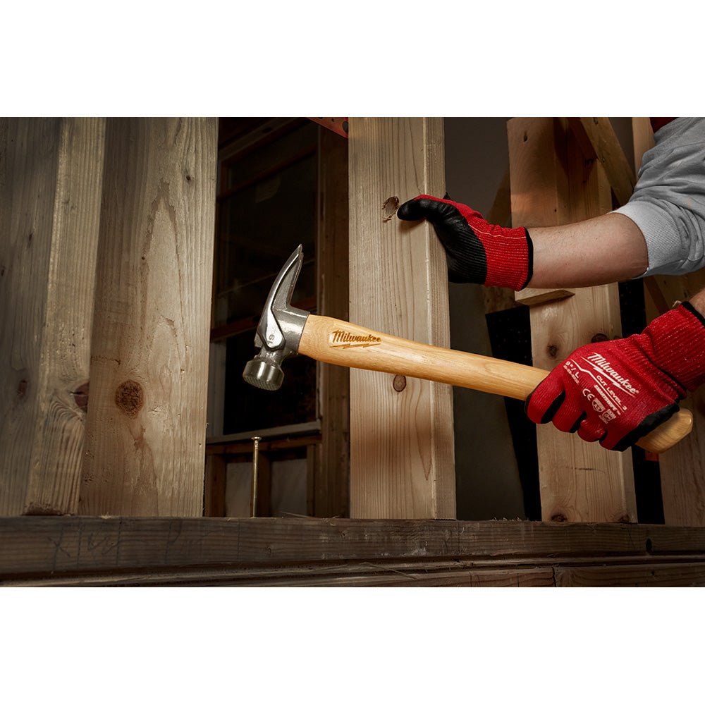 Milwaukee 48-22-9419 19oz Framing Hammer w/ 15" Pry Bar - Image 5