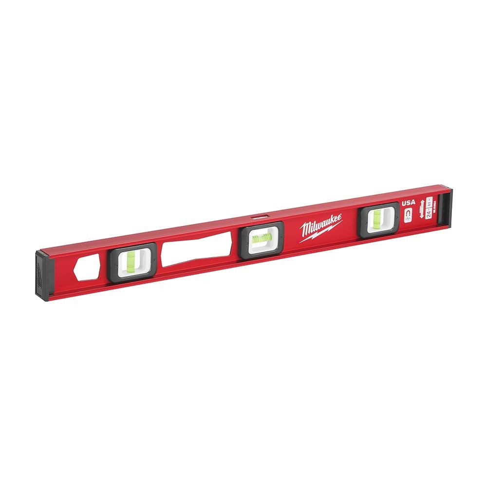 Milwaukee MLIBM24 24" Heavy Duty Frame All Metal Magnetic I-Beam Level - Image 3