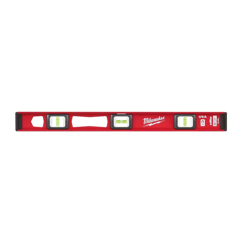 Milwaukee MLIBM24 24" Heavy Duty Frame All Metal Magnetic I-Beam Level - Image 4