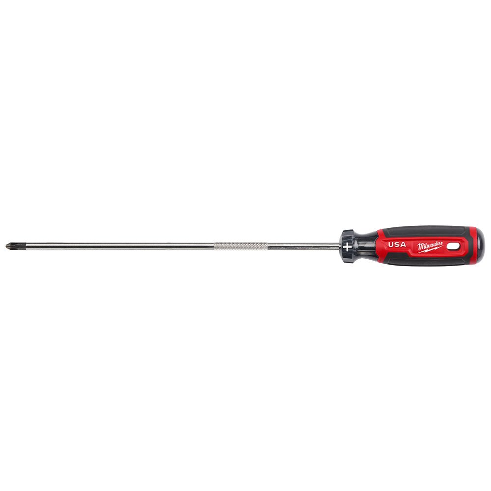 Milwaukee MT204 #2 10" Cushion Grip Phillips Screwdriver - Made In USA