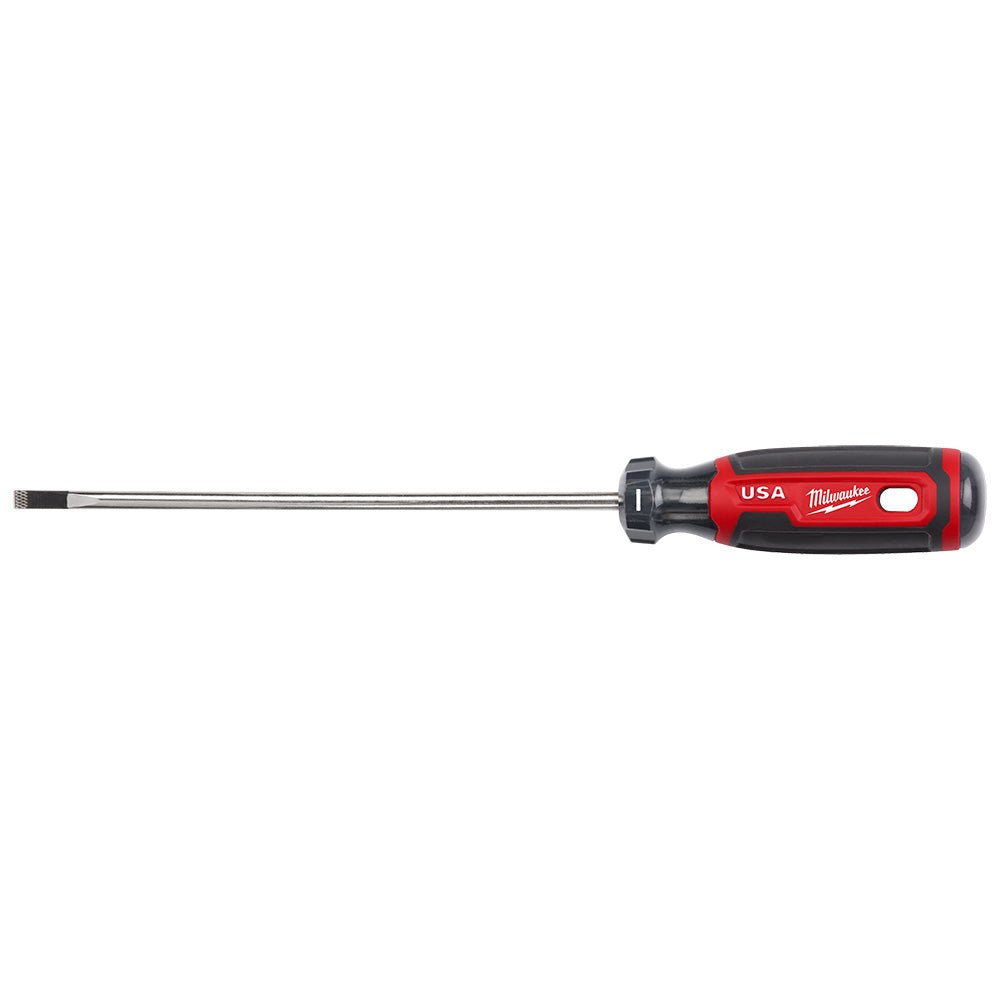 Milwaukee MT212 3/16" Cabinet 6" Cushion Grip Screwdriver - Made In USA