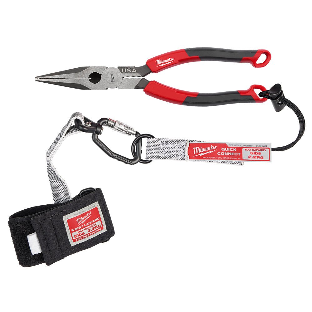 Milwaukee MT555 8" Long Nose Comfort Grip Pliers - Made In USA - Image 10